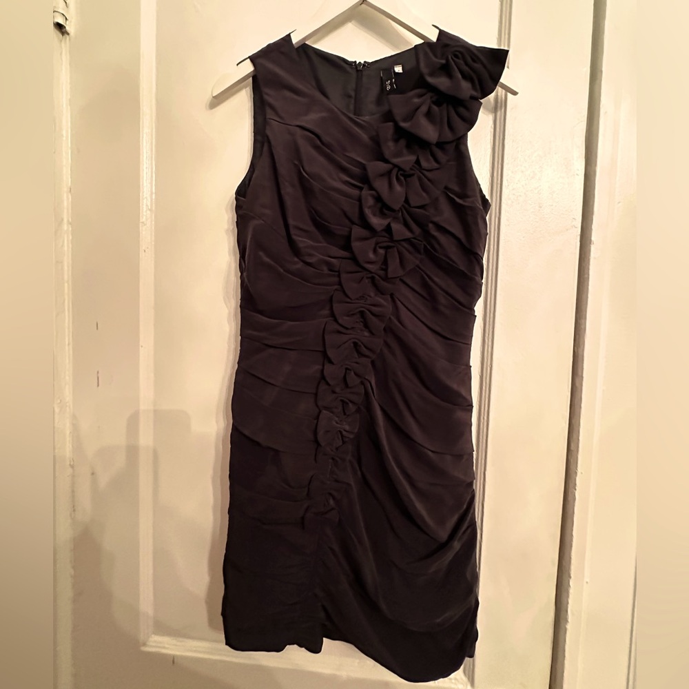 Sine Black silk cocktail dress size 2